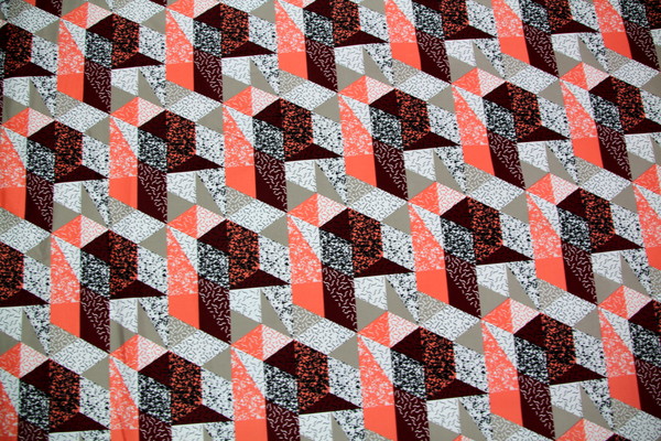 Coral Perspectives Stretch Cotton New Image