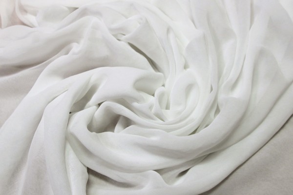 Soft White Plain Chiffon