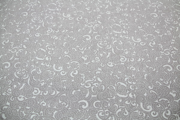 Silver/Grey Moko Design Kiwiana Cotton