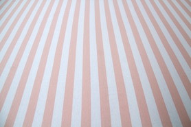 Blush & White Striped Cotton Lycra