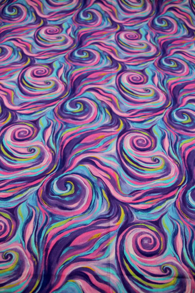 Purple Swirl Sensations (Impressions Collection) Premium Printed Cotton