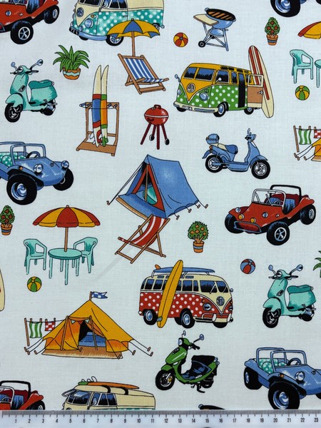 Vintage Holiday Kiwiana Cotton