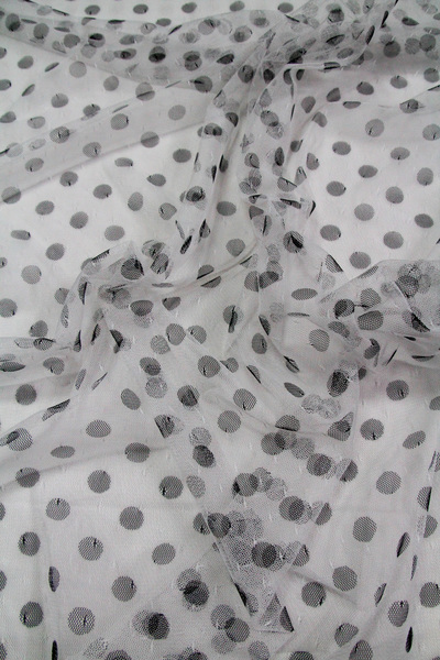 Black Spots on White Netting