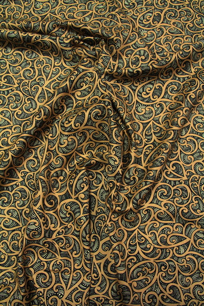 Caramel - Te Koripi Wae O Maui Design Kiwiana Cotton