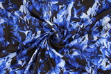Floral Blue Tones Digital Printed Rayon
