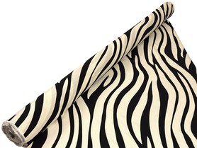 Black Zebra Printed Bamboo Cotton Blend