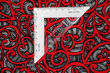 Red - Te Koripi Wae O Maui Design Kiwiana Cotton