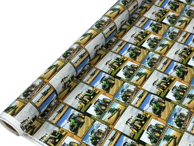Farmers Paradise Farm Machines Premium Printed Cotton