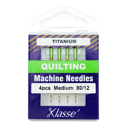 Titanium Size 80/12 Quilting Machine Needles