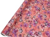 Smokey Forest Floral - Peach & Pink Rayon