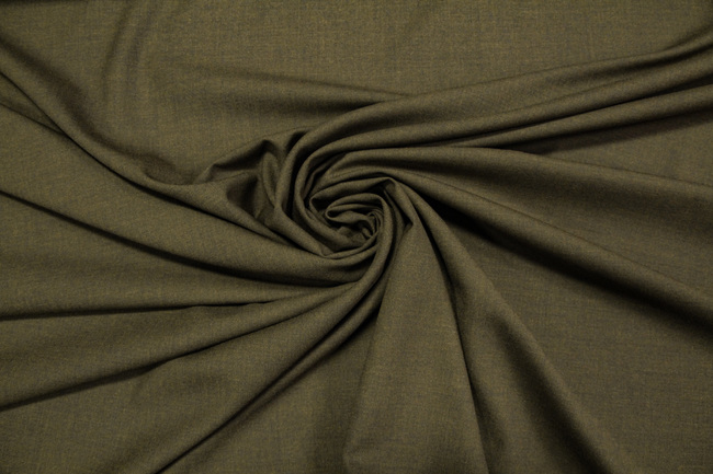 Army Green Wool Suiting