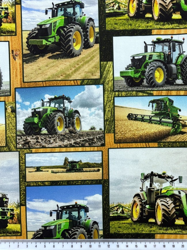 Farmers Paradise Farm Machines Premium Printed Cotton