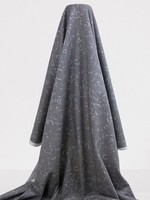 Silver/Grey Moko Design Kiwiana Cotton