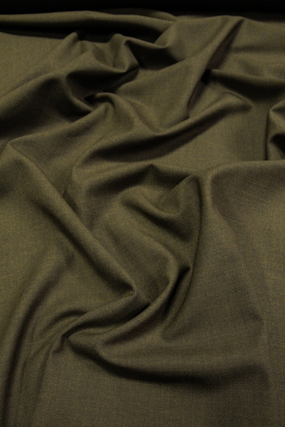 Army Green Wool Suiting