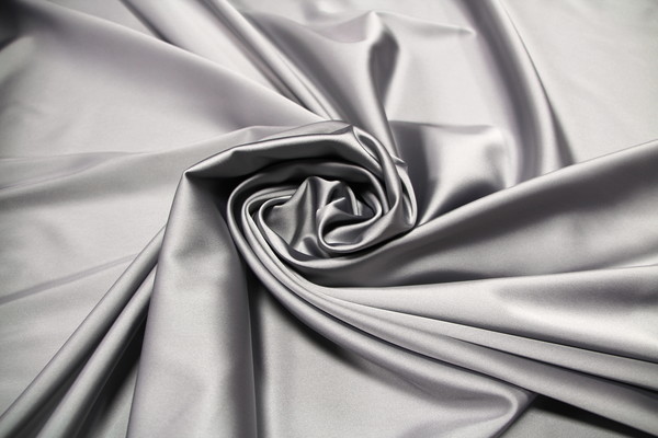 Silvery Lilac Heavy Weight Acetate Stretch Satin