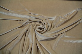 Indian Sand Plush Stretch Velvet