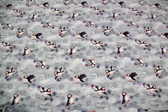Puffin Pals Printed Cotton New Image