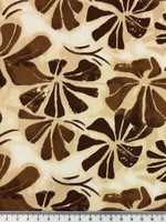 Floral in Browns Printed Bamboo Cotton Blend