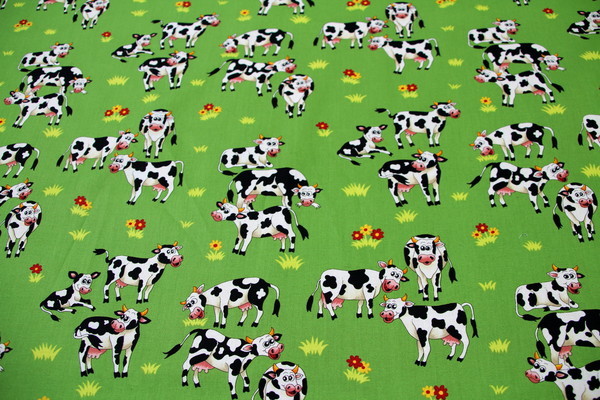 Farm Friends - Cows Cotton Print