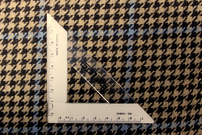 Brown & Caramel Houndstooth Wool Blend