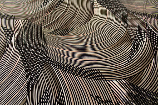 Swirls Printed Stretch Knit - Chocolate