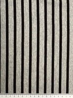 Black & Grey Marle Stripes Cotton Lycra
