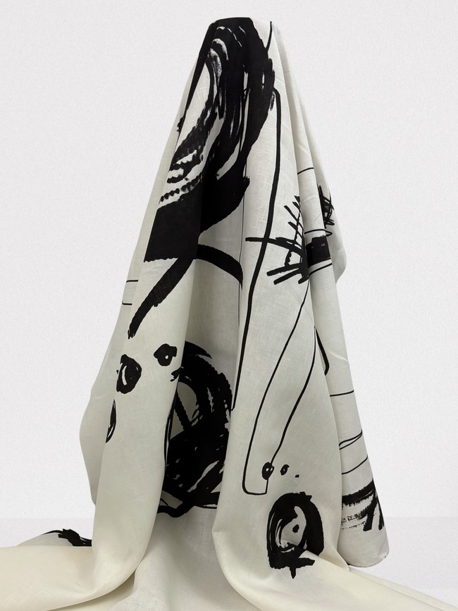 Abstract Fish Linen