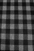 Greys/Black Brushed Checked Houndstooth Reversible Woven