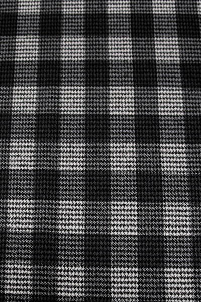 Greys/Black Brushed Checked Houndstooth Reversible Woven