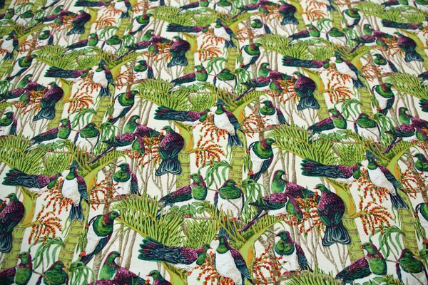 Kereru in Nikau Palms - Kiwiana Cotton