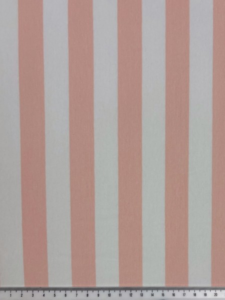 Blush & White Striped Cotton Lycra