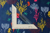 Ocean Life - Coral Printed Cotton