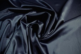 Navy Satin Backed Crepe