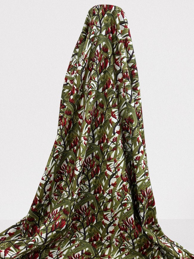 Red Harakeke Printed Kiwiana
