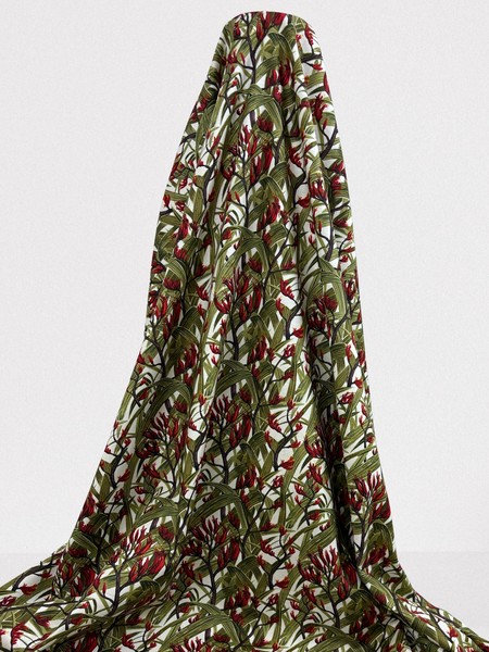 Red Harakeke Printed Kiwiana