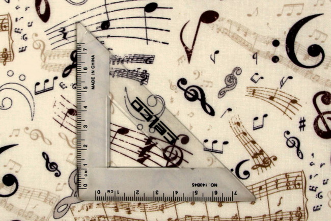 Musical Notes Symphony Printed Cotton