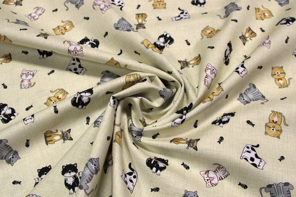 Felines Premium Cotton Print