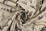 Musical Notes Symphony Printed Cotton