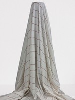 Dusky Pink Stripe on Ivory Cotton Lycra