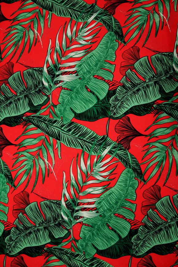 Palm Leaves Printed Light-Weight Polyester