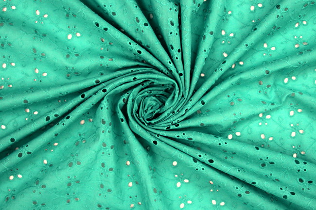 Jade Broderie Anglaise Cotton