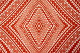 Samoan Tribal Inspired Digital Printed Orange & Light Peach Pasifika Mini Matt