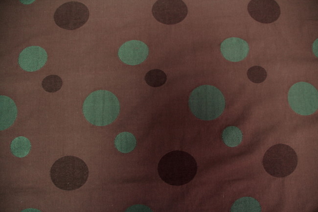 Reversible Spots on Chocolate Cotton 