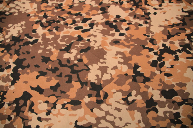 Tans, Browns & Black Splodge Camo Light Drill