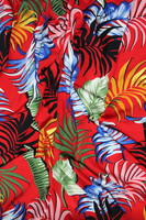  Multi-Coloured Palms Light-Weight Polyester Crepe