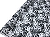Frangipani on Black & Grey Rayon