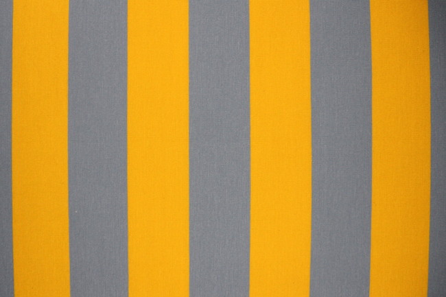 Baby Blue & Light Mustard Striped Cotton Lycra