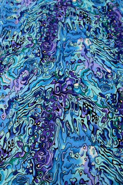 Purple & Blue Paua Kiwiana Cotton