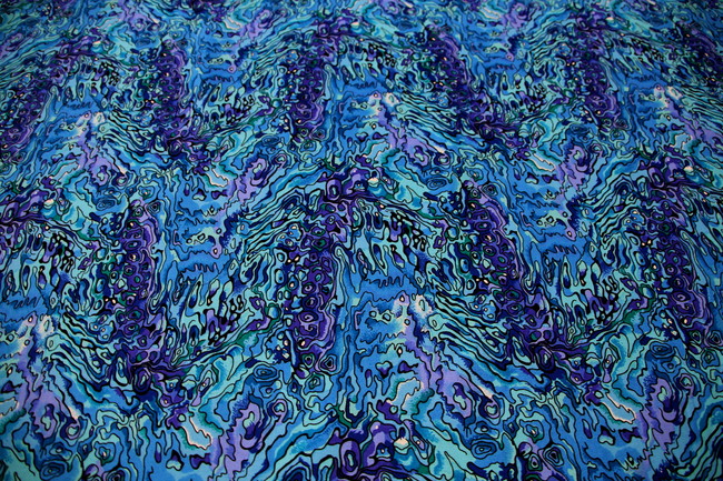 Purple & Blue Paua Kiwiana Cotton