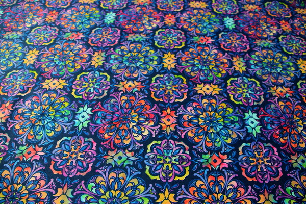 Arabesque Floral Printed Cotton